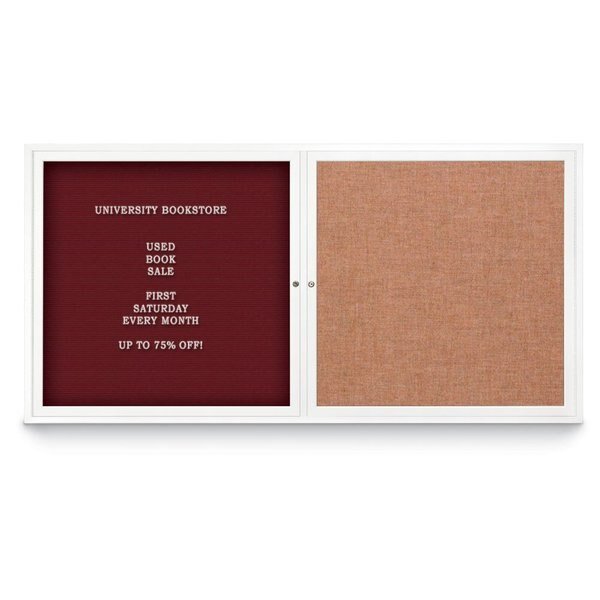 Corkboard, Single Door, Radius Frame, 18x24